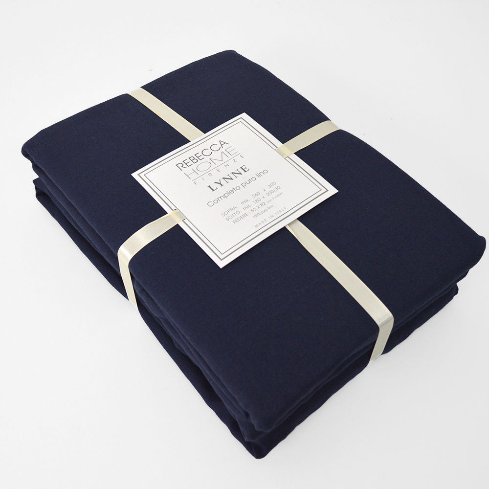 Completo Lenzuola in Lino art Lynne - Rebecca Home + colori Rebecca Home