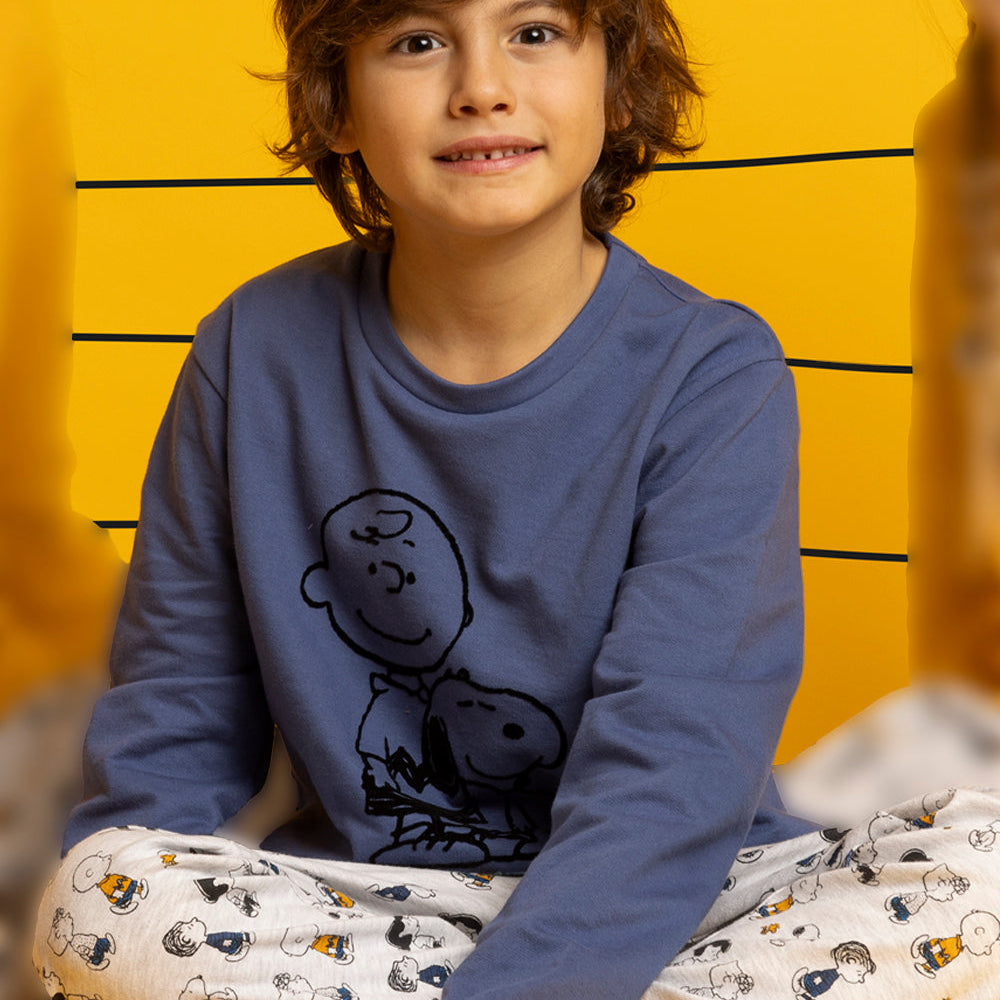 Pigiama invernale Family Uomo Donna Bimbo Bimba art Snoopy 63015 63429 Admas