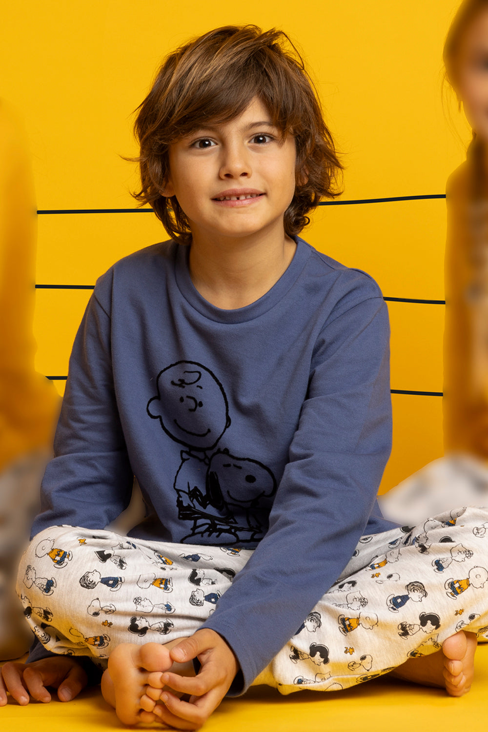 Pigiama invernale Family Uomo Donna Bimbo Bimba art Snoopy 63015 63429 Admas