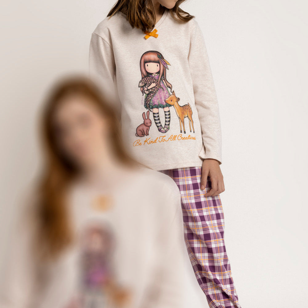Pigiama Donna Bambina Santoro gojuss invernale 63384 63409 Santoro Gorjuss