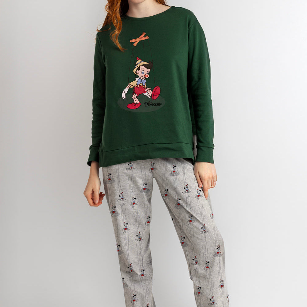 Disney Pigiama invernale Family Uomo Donna Pinocchio art 63667 63904 Disney
