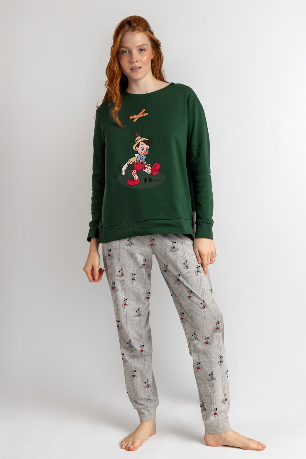 Disney Pigiama invernale Family Uomo Donna Pinocchio art 63667 63904 Disney