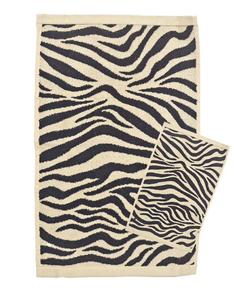 Set Asciugamani 1+1 viso e ospite Wild Lasa Zebra Lasa