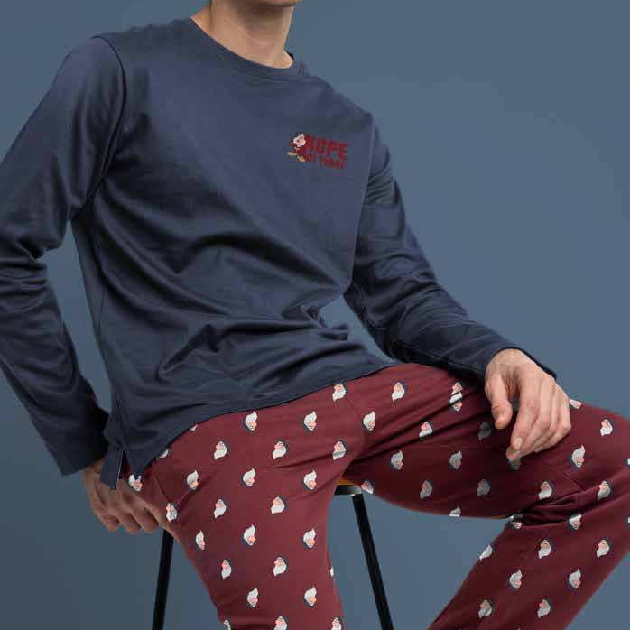 Pigiama invernale Uomo Disney Brontolo caldo cotone 63900 Disney