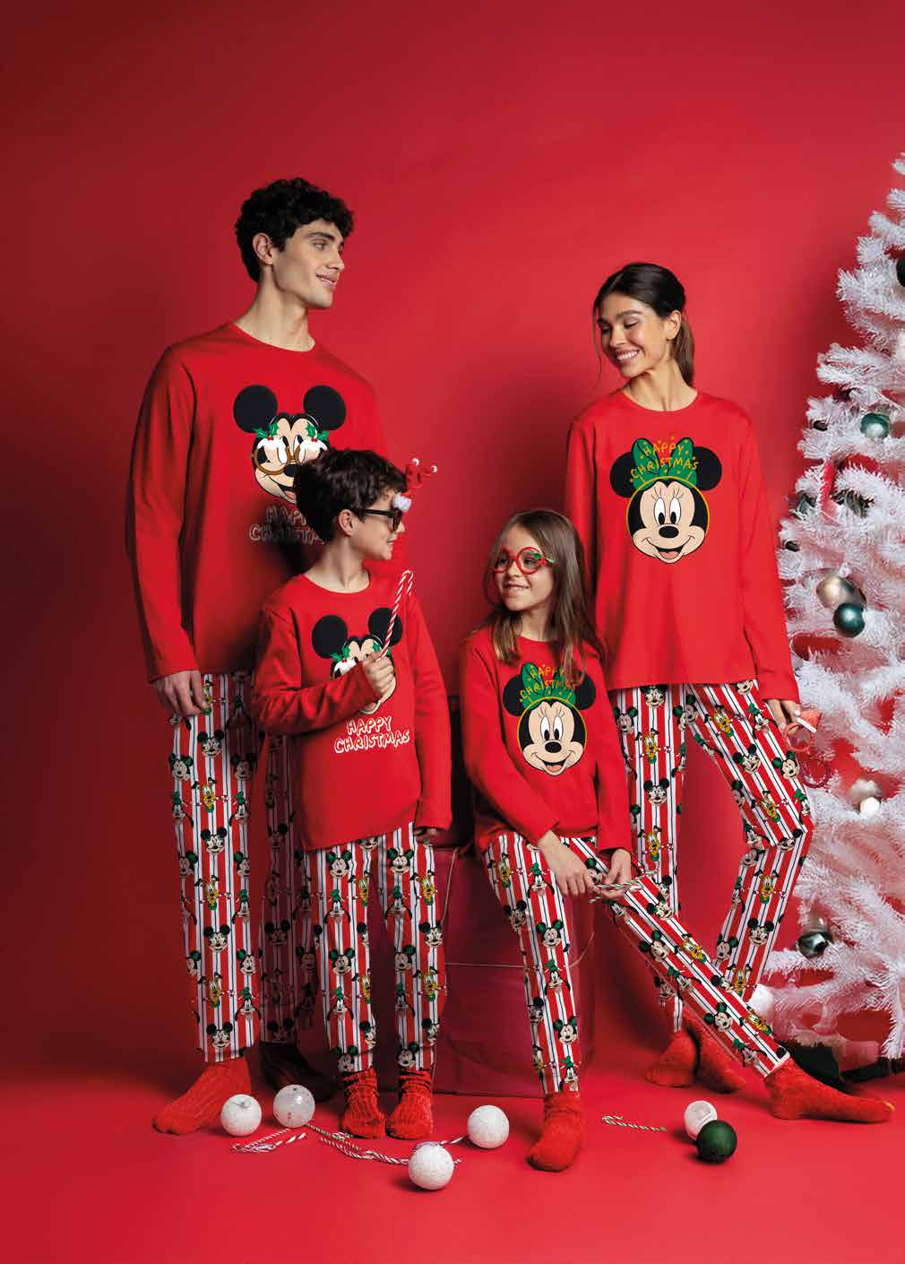 Pigiama Natalizio Disney Family coordinato Uomo Donna Bimbo Bimba art 63685 63920 Disney