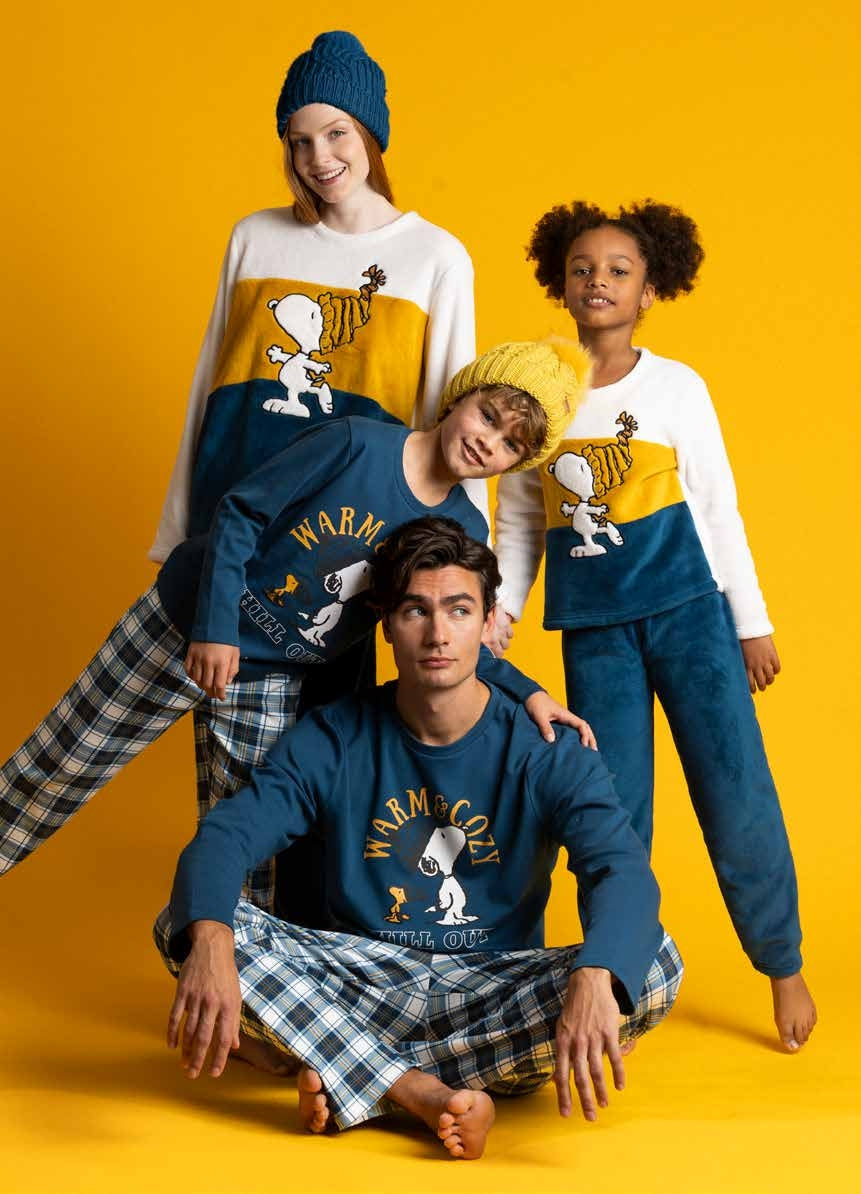 Pigiama Family Uomo Donna Bimbo Bimba art Snoopy 62422 62011 Disney