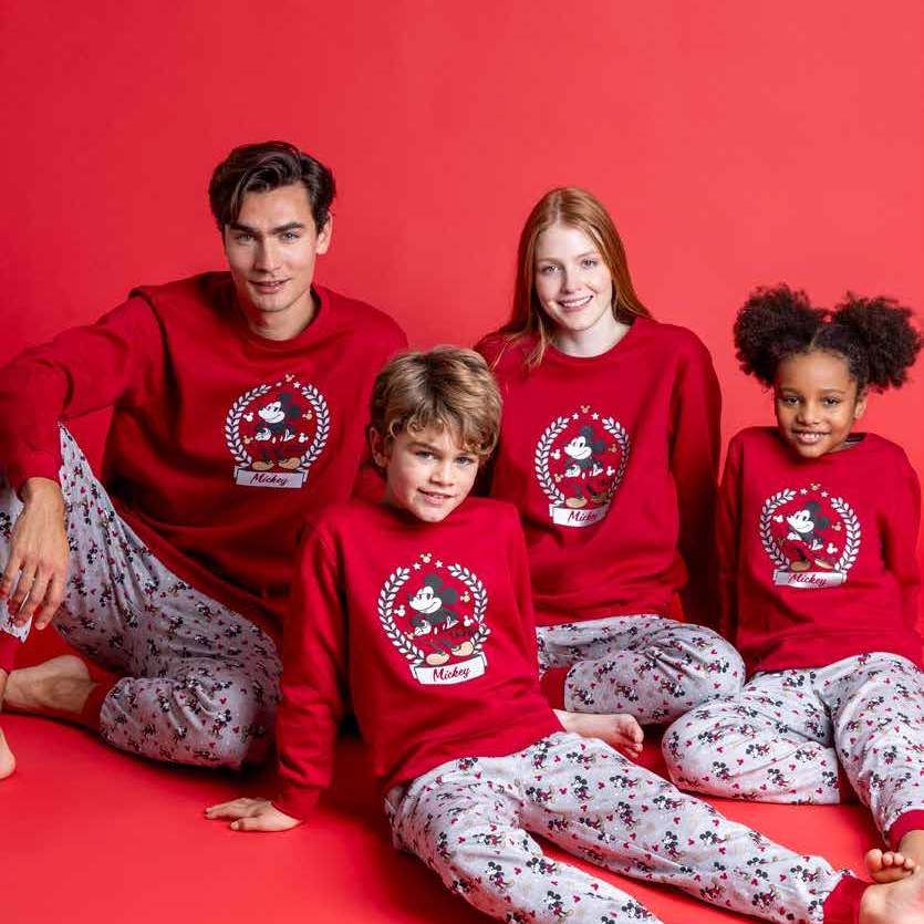 Pigiama invernale Family Uomo Donna Bimbo Bimba art Disney 62221 62317 Disney