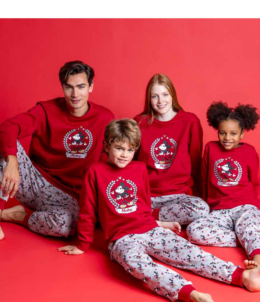 Pigiama invernale Family Uomo Donna Bimbo Bimba art Disney 62221 62317 Disney