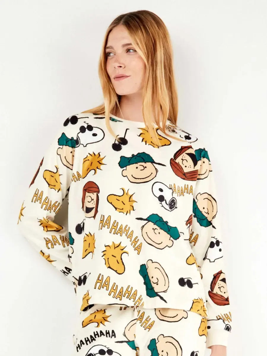 Pigiama invernale donna Gisela Snoopy 20340 Gisela