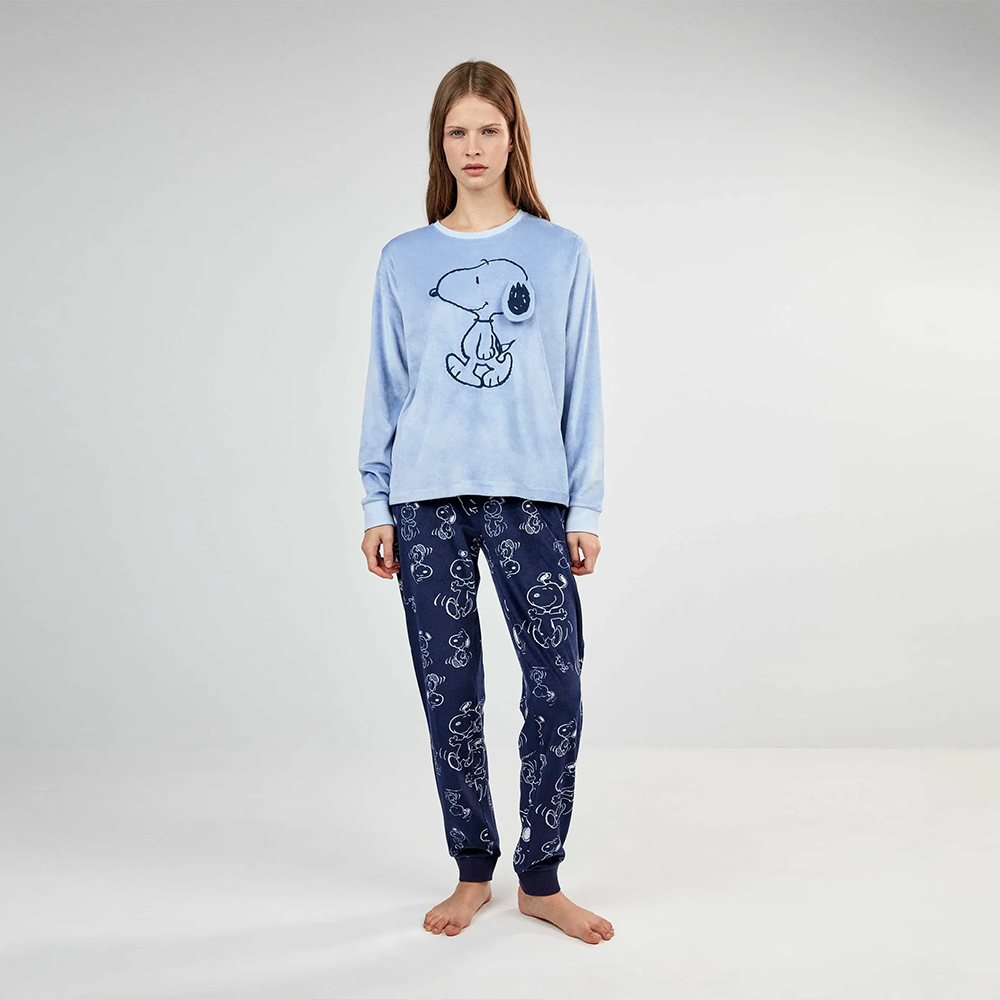 Pigiama Donna invernale Snoopy Gisela 20464 Gisela