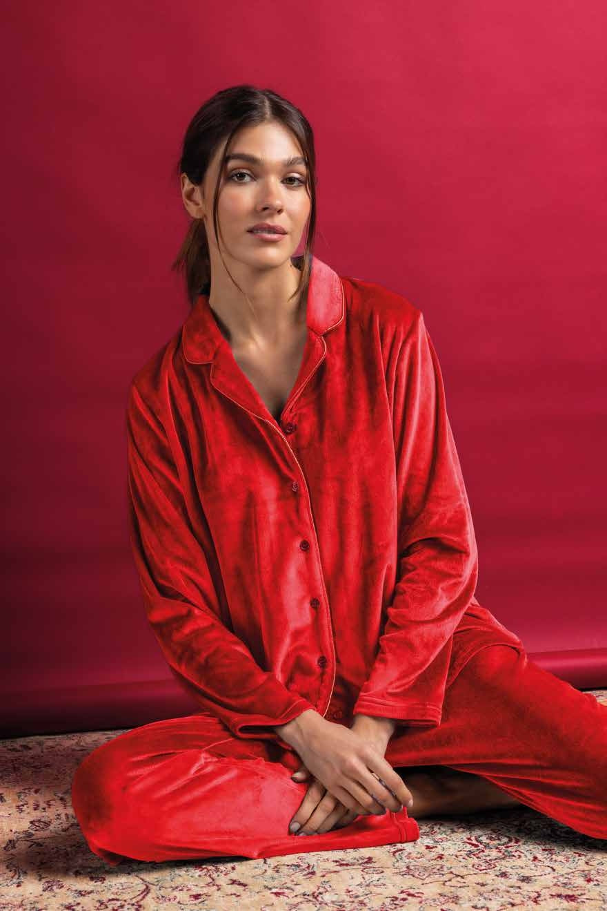 Pigiama in velour Donna art 63341 admas Admas