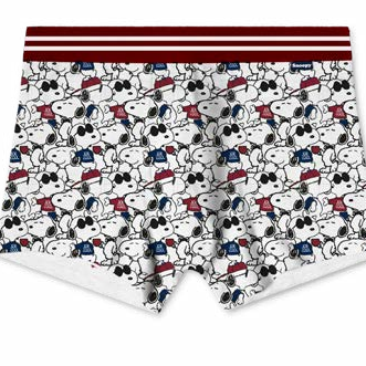 Coppia Boxer Uomo Snoopy peanuts 48573 Disney