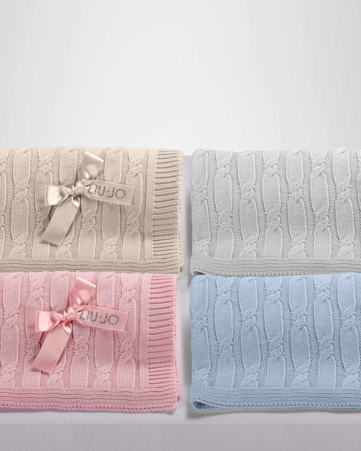 Copertina neonato invernale Liu jo baby art. Nastrini in Lana Liu Jo
