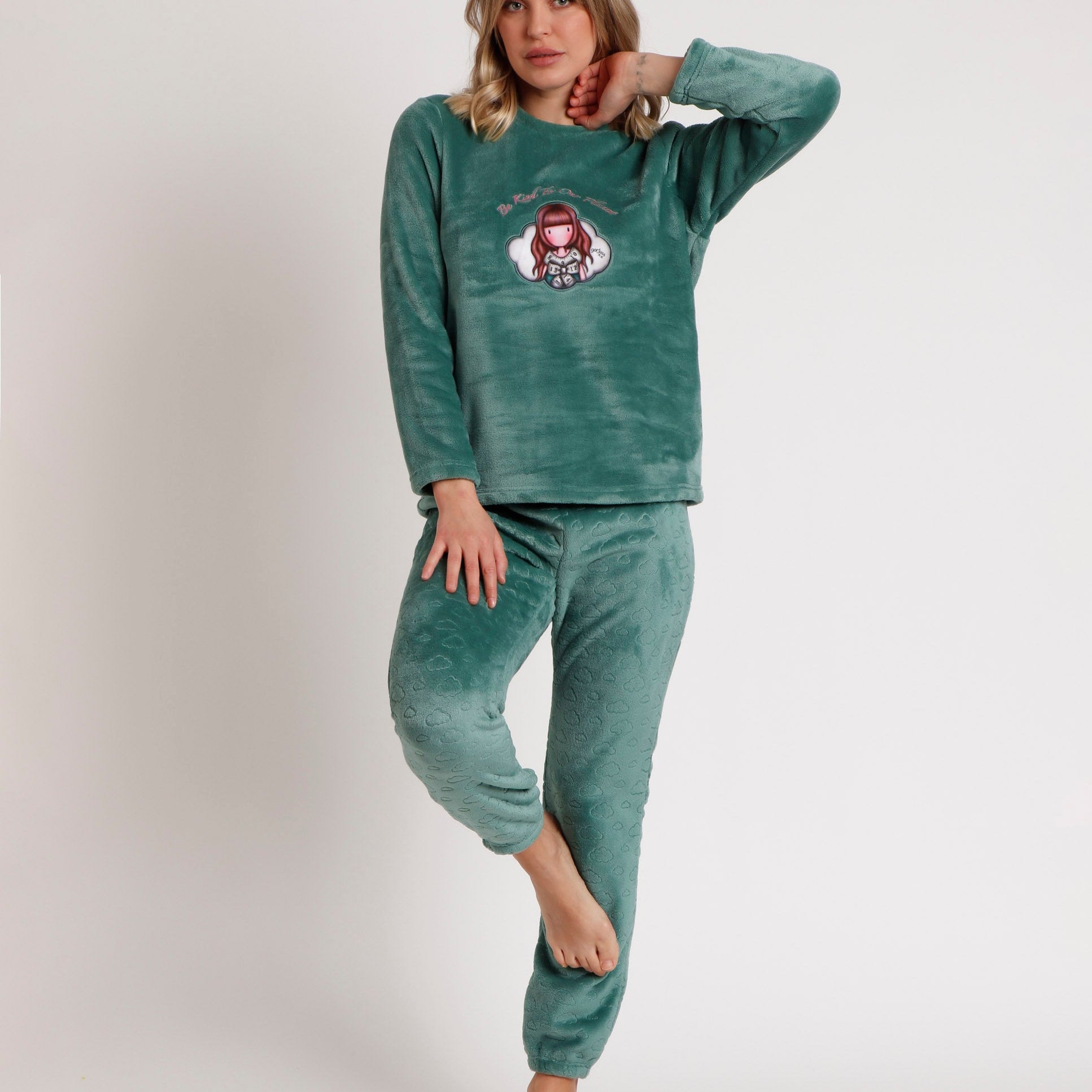 Pigiama invernale Santoro Gorjuss Coordinato Donna Bambina 62389 62414 Santoro Gorjuss