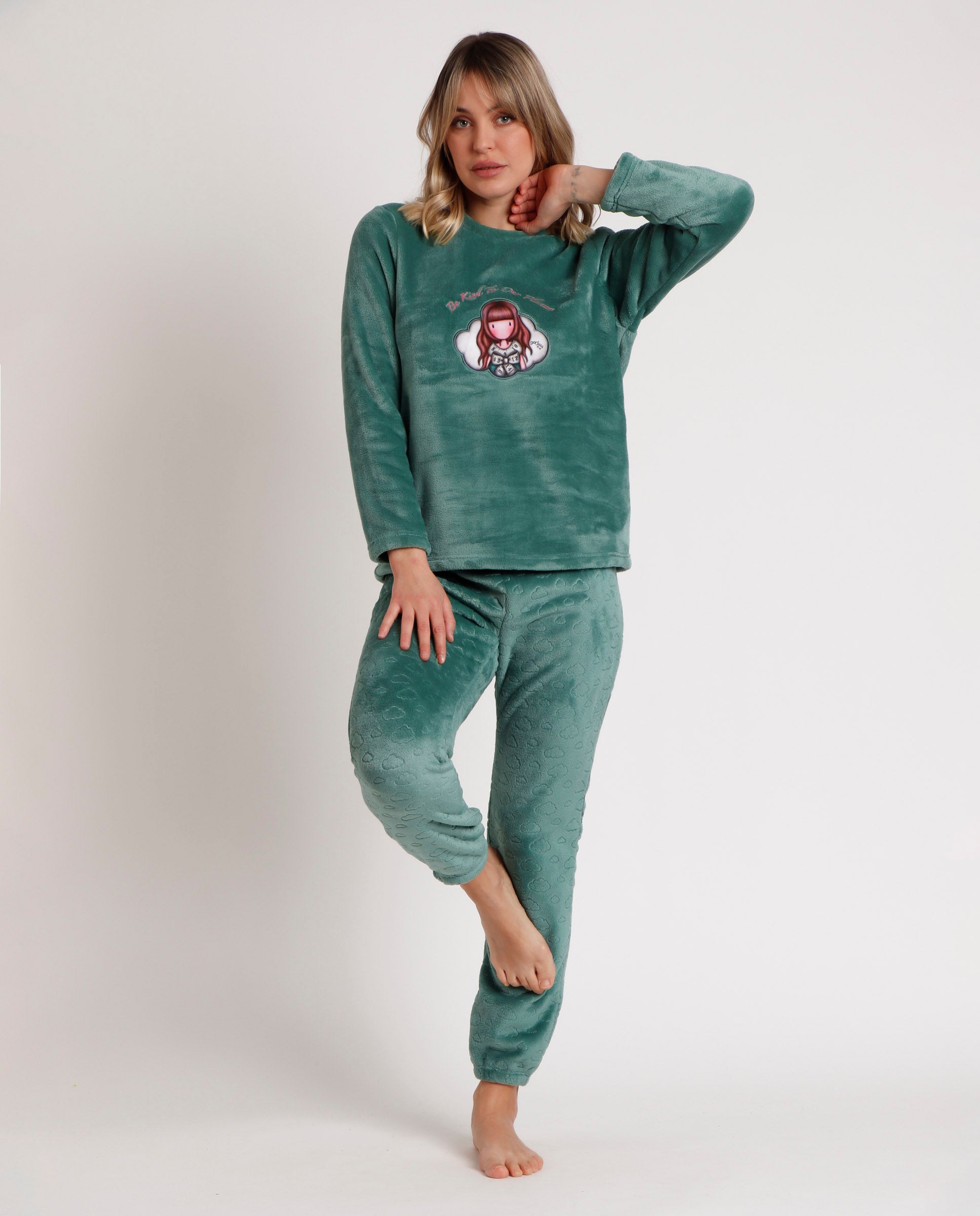 Pigiama invernale Santoro Gorjuss Coordinato Donna Bambina 62389 62414 Santoro Gorjuss