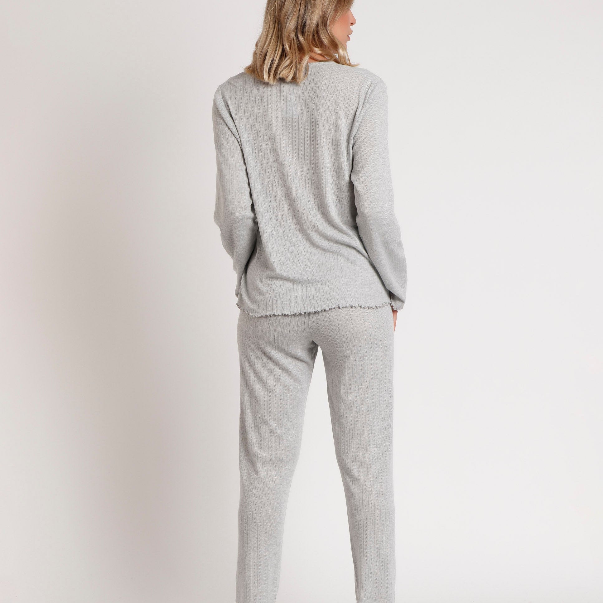 Pigiama Donna in viscosa Admas 62624 Grigio Admas