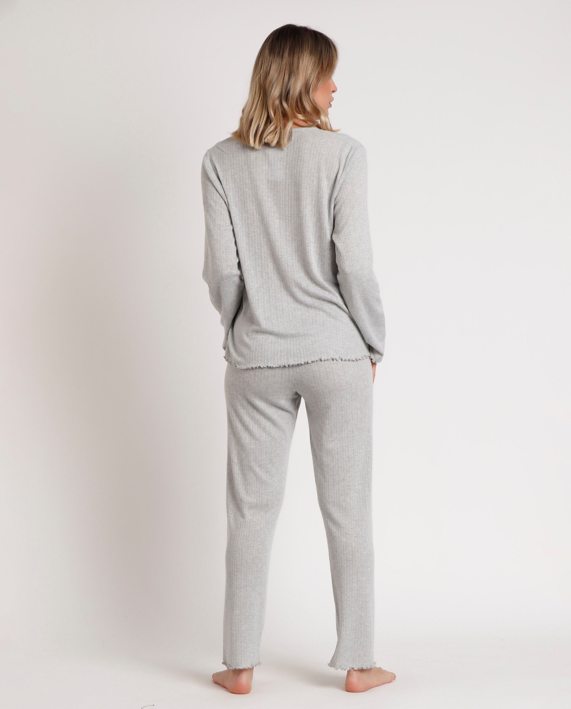 Pigiama Donna in viscosa Admas 62624 Grigio Admas