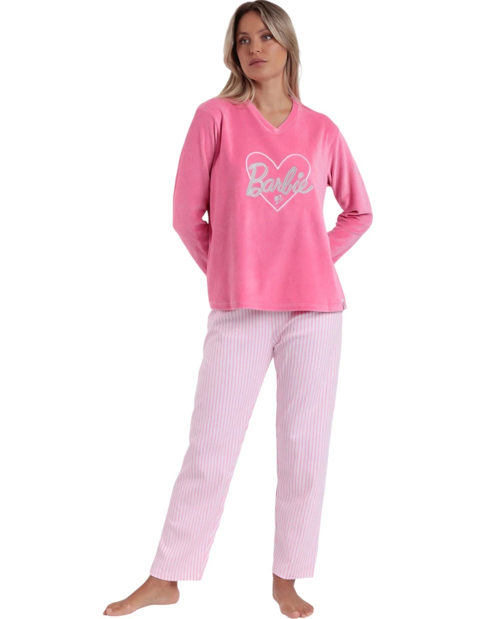 Pigiama donna invernale barbie 62961 Barbie