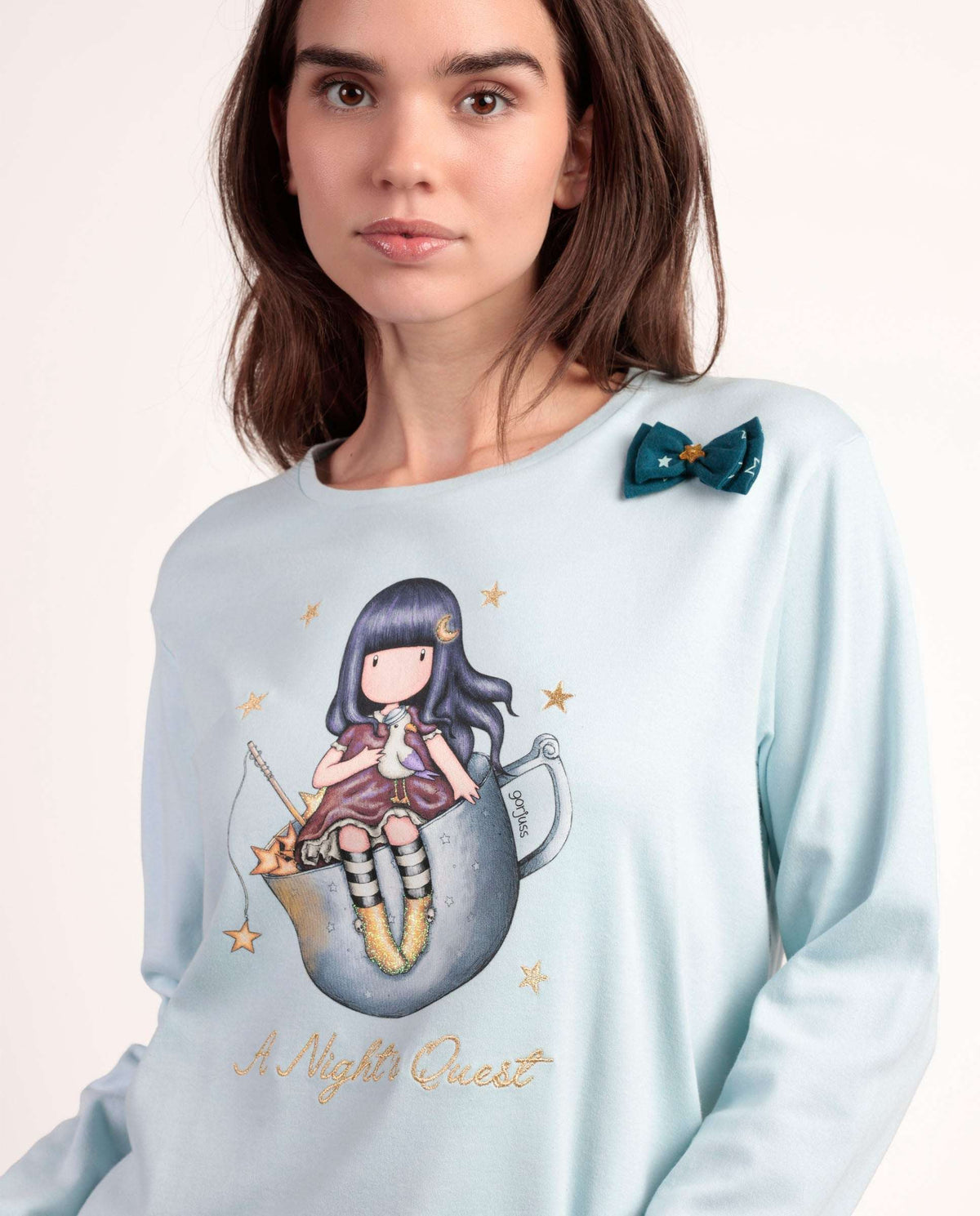 Pigiama Donna Bambina Santoro gojuss invernale 63383 63408 Santoro Gorjuss