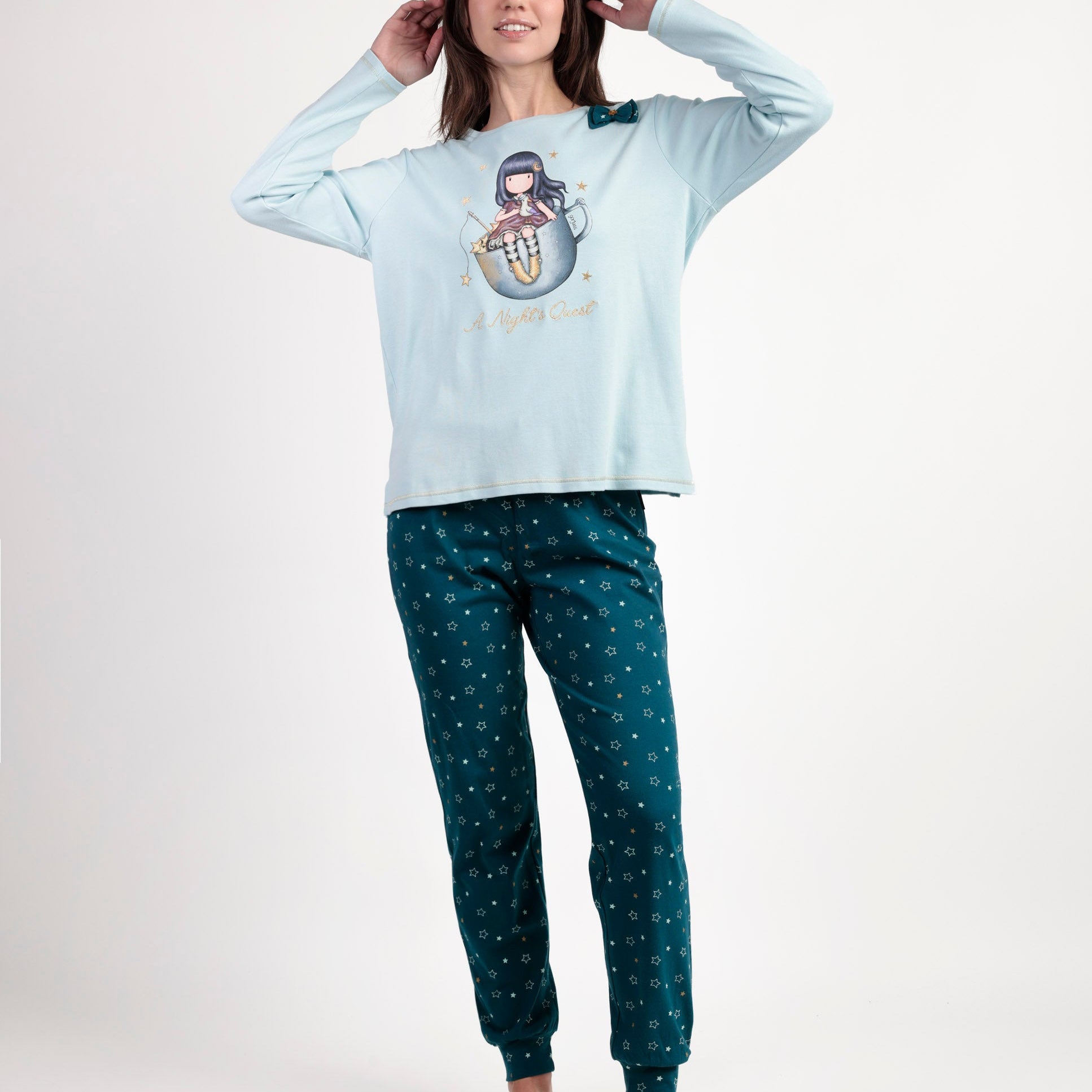 Pigiama Donna Bambina Santoro gojuss invernale 63383 63408 Santoro Gorjuss