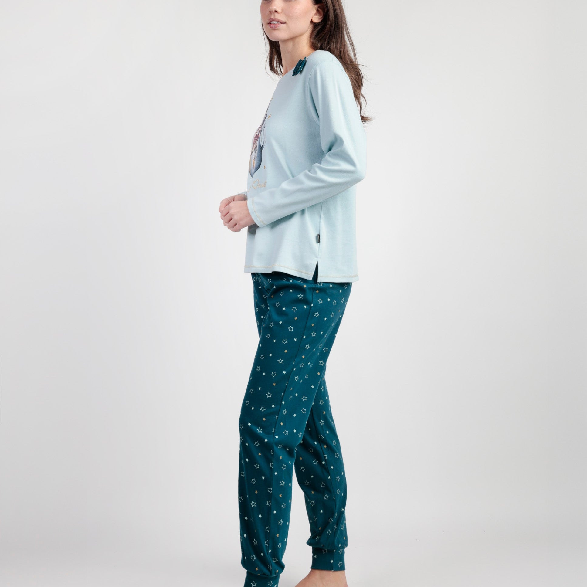 Pigiama Donna Bambina Santoro gojuss invernale 63383 63408 Santoro Gorjuss