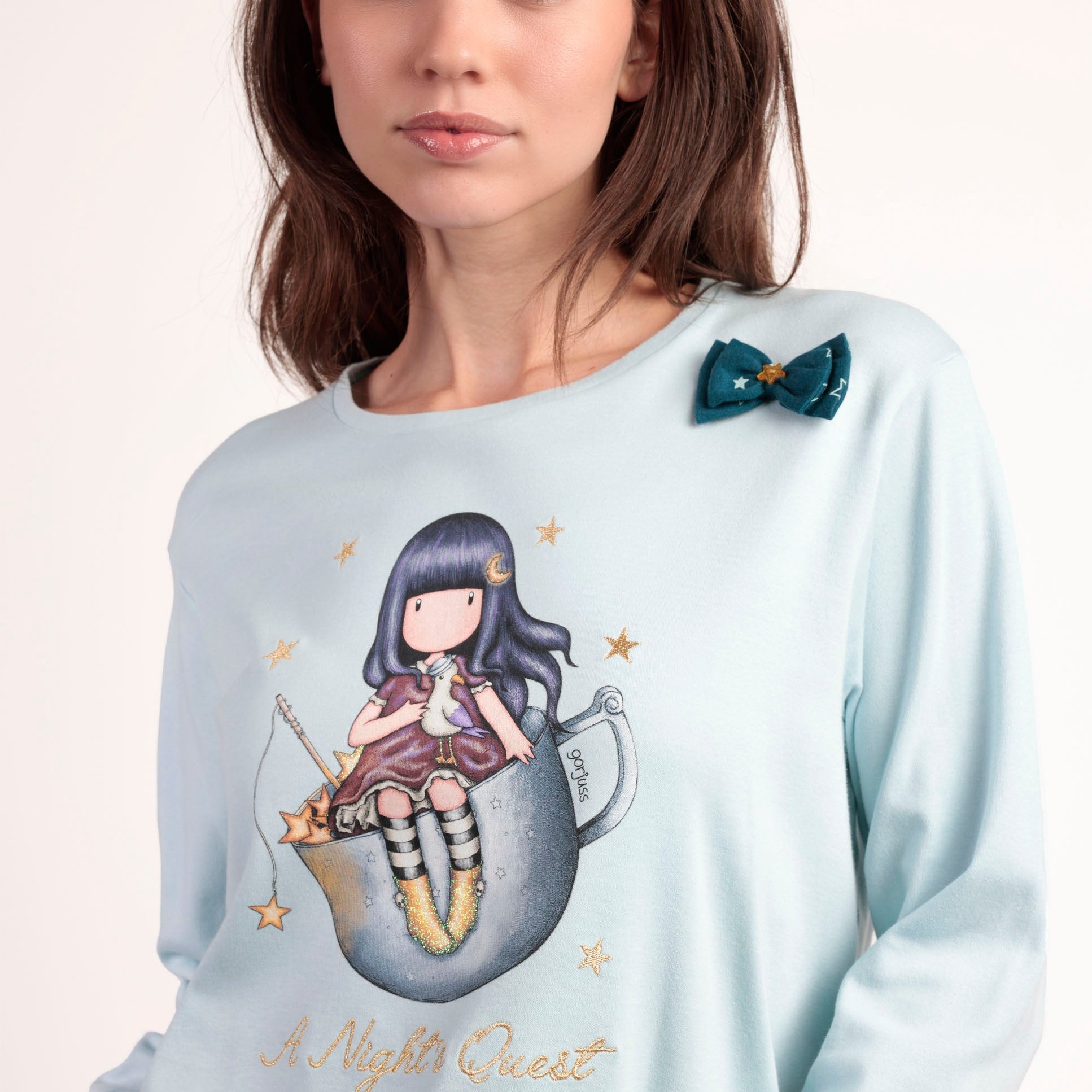 Pigiama Donna Bambina Santoro gojuss invernale 63383 63408 Santoro Gorjuss