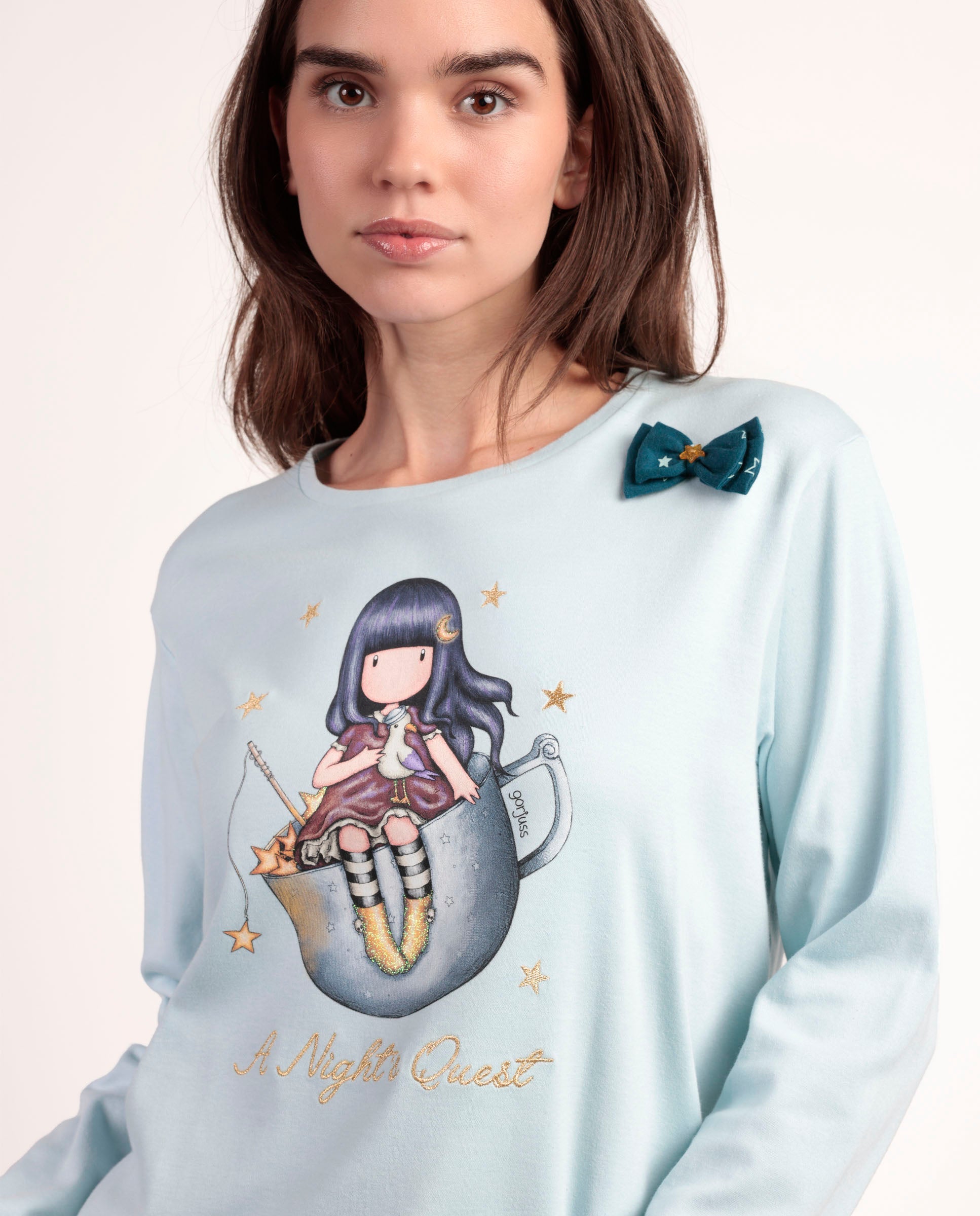 Pigiama Donna Bambina Santoro gojuss invernale 63383 63408 Santoro Gorjuss