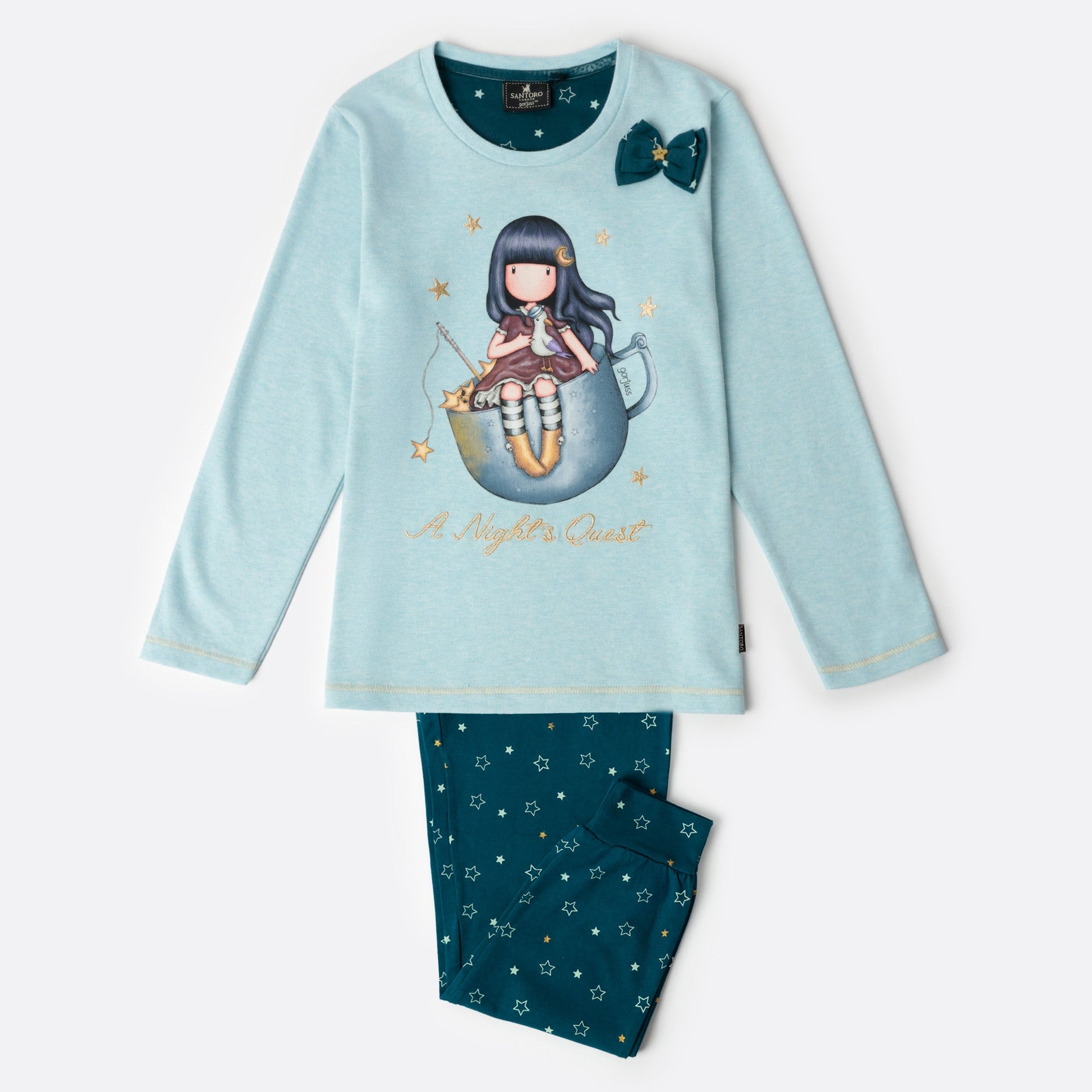 Pigiama Donna Bambina Santoro gojuss invernale 63383 63408 Santoro Gorjuss