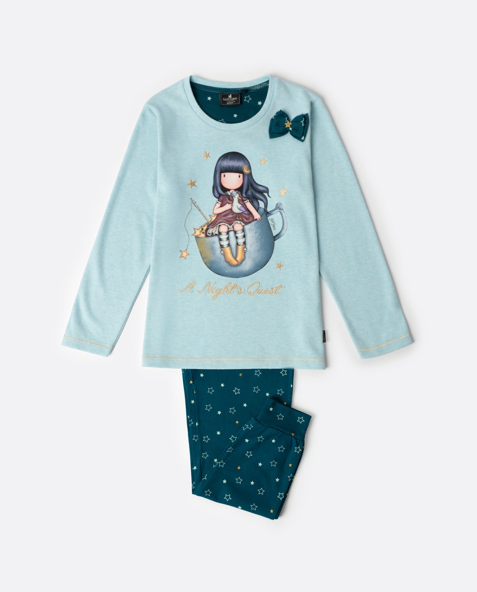 Pigiama Donna Bambina Santoro gojuss invernale 63383 63408 Santoro Gorjuss