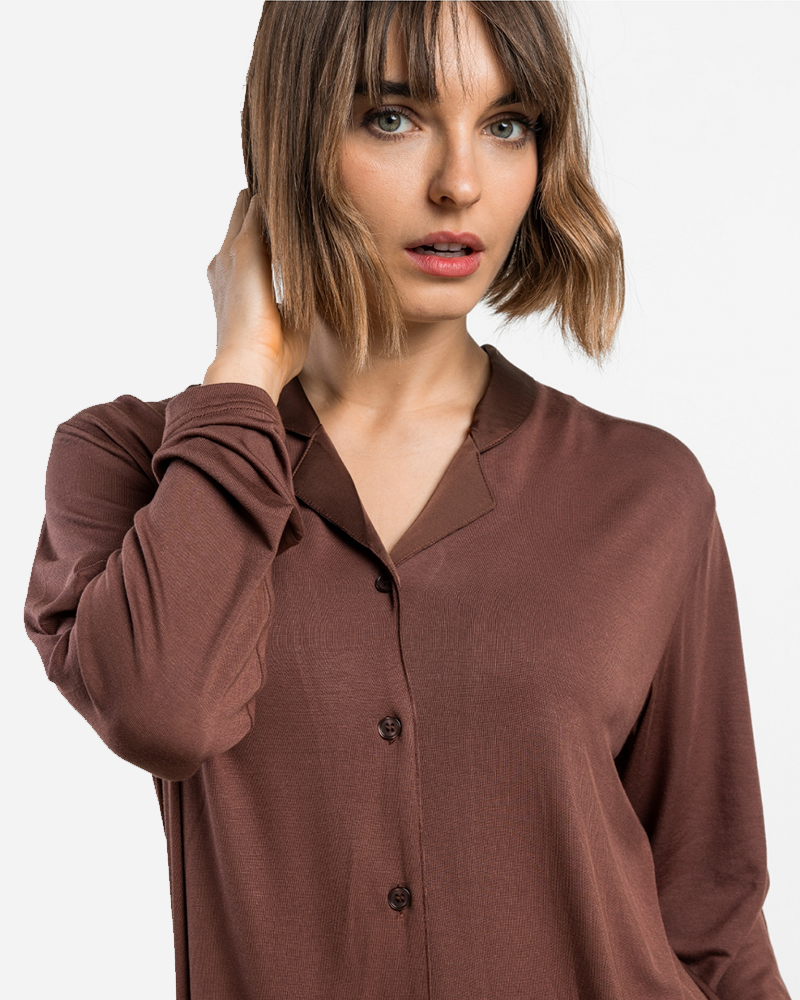 Pigiama Donna invernale Admas 63647 CHOCOLATE Admas