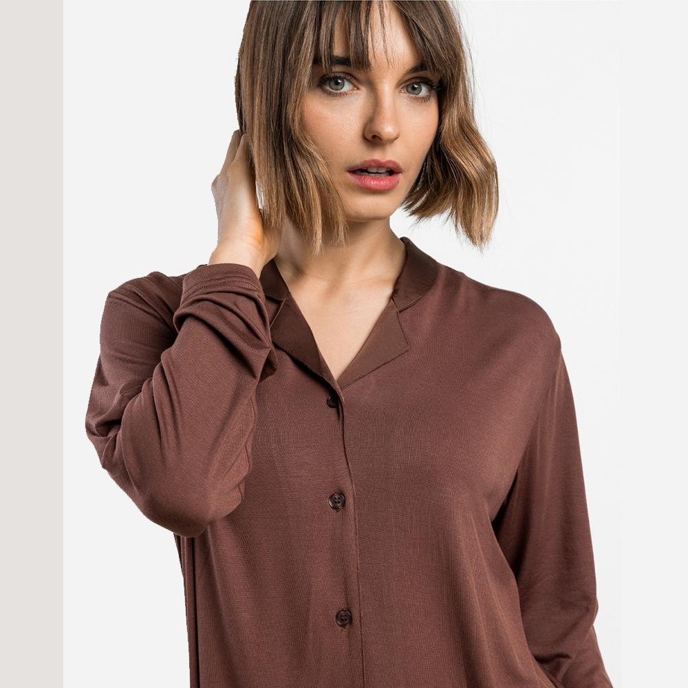 Pigiama Donna invernale Admas 63647 CHOCOLATE Admas