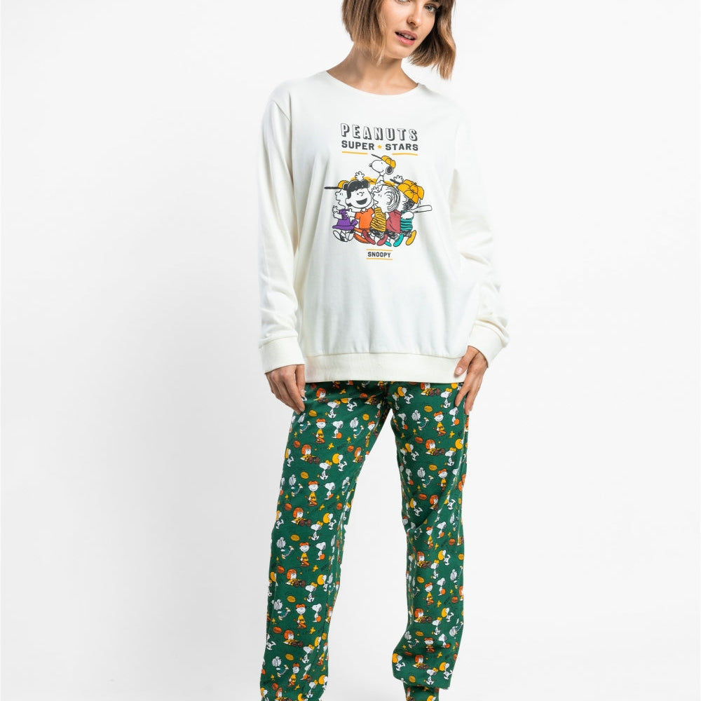 Pigiama invernale Family Uomo Donna Bimbo Bimba art Snoopy 64014 64993 Admas