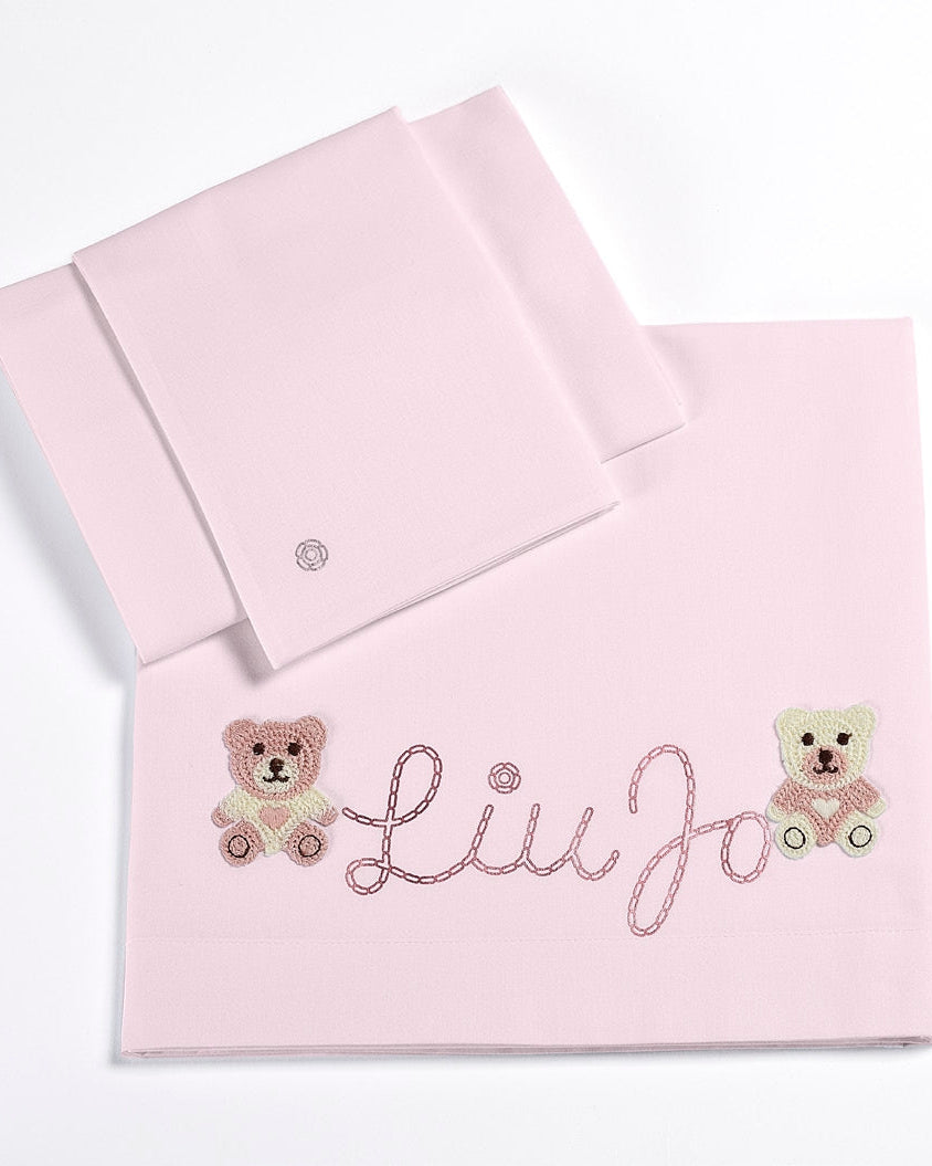 Liu jo Baby Completo 3 pezzi lenzuola Culla (passeggino) art Bear L J Liu Jo