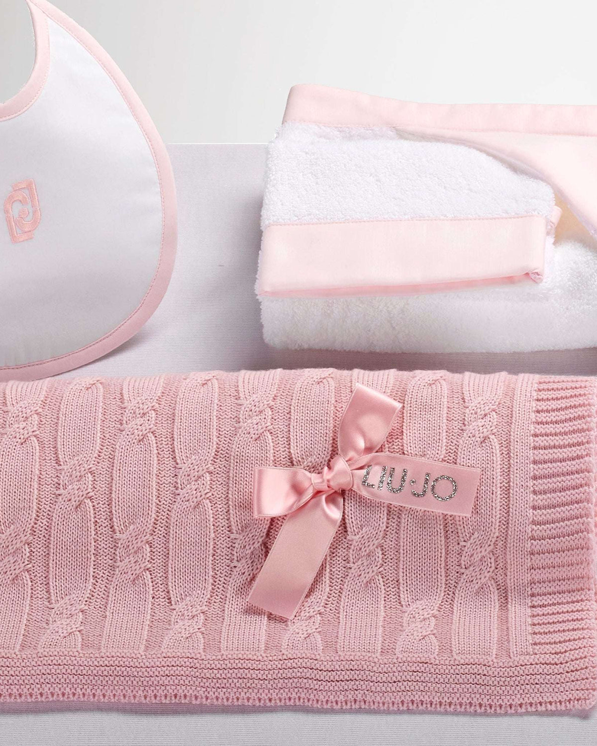 Copertina neonato invernale Liu jo baby art. Nastrini in Lana Liu Jo
