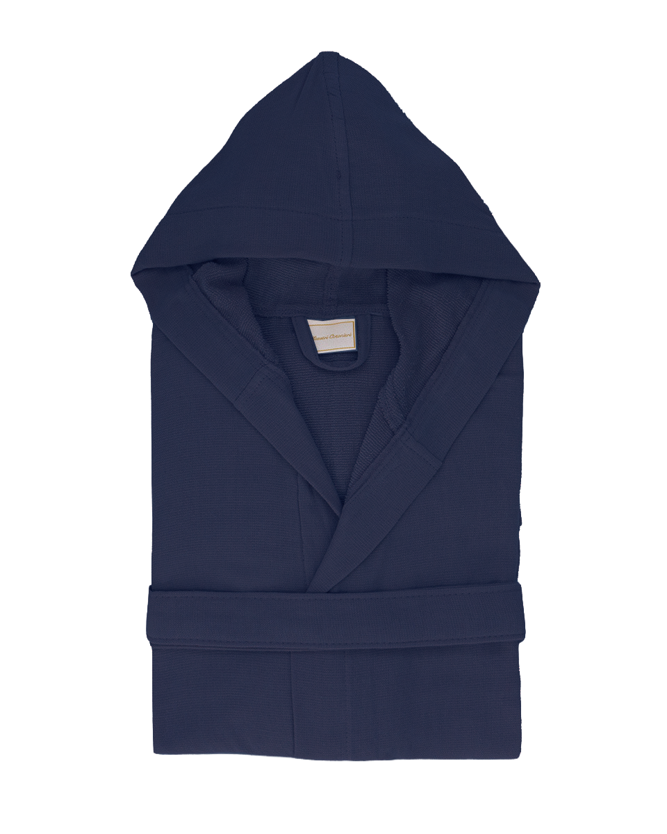 Accappatoio uomo donna in microspugna di Maestri Cotonieri con cappuccio unisex Maestri Cotonieri