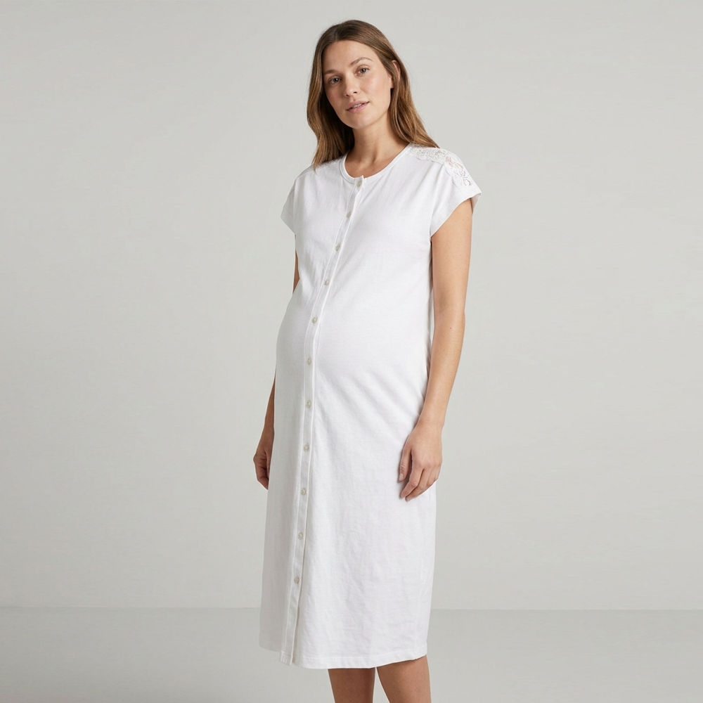 Camicia da notte in cotone Premaman kissimo 21313 Di Maiolo Biancheria
