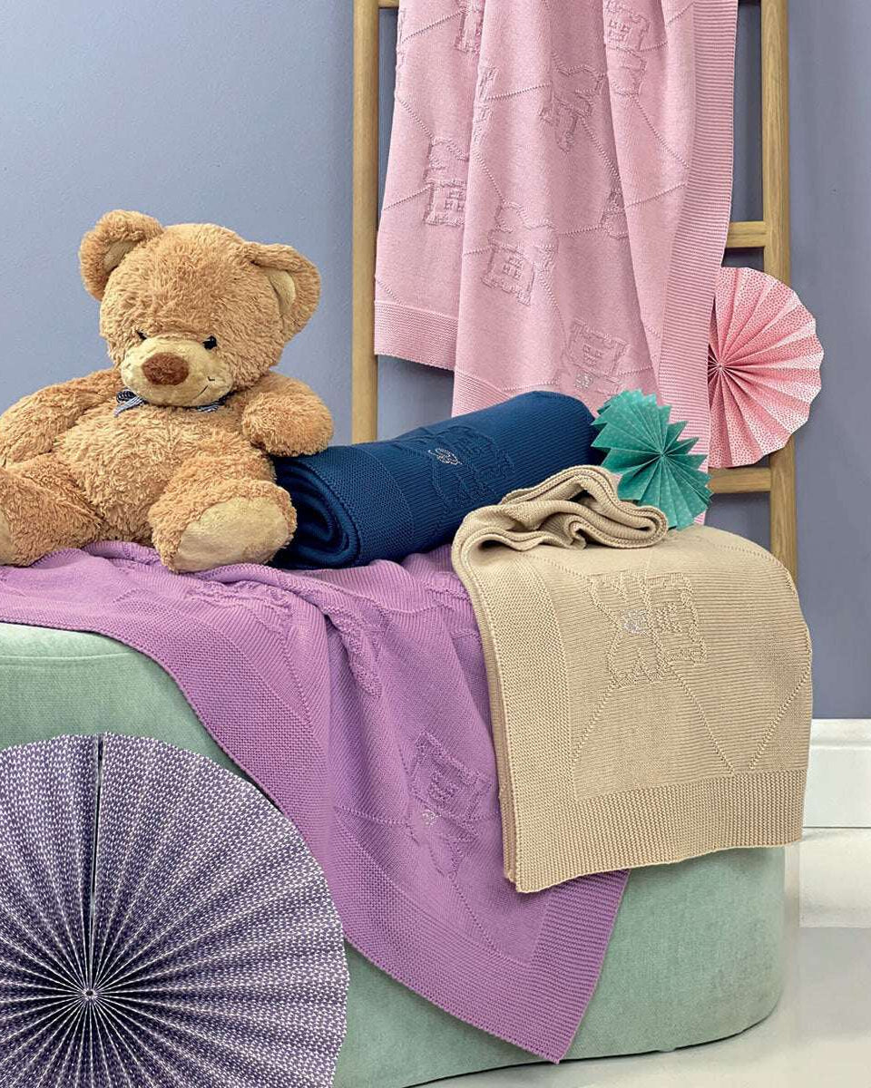 Copertina Blumarine Baby Orsetto cotone Blumarine