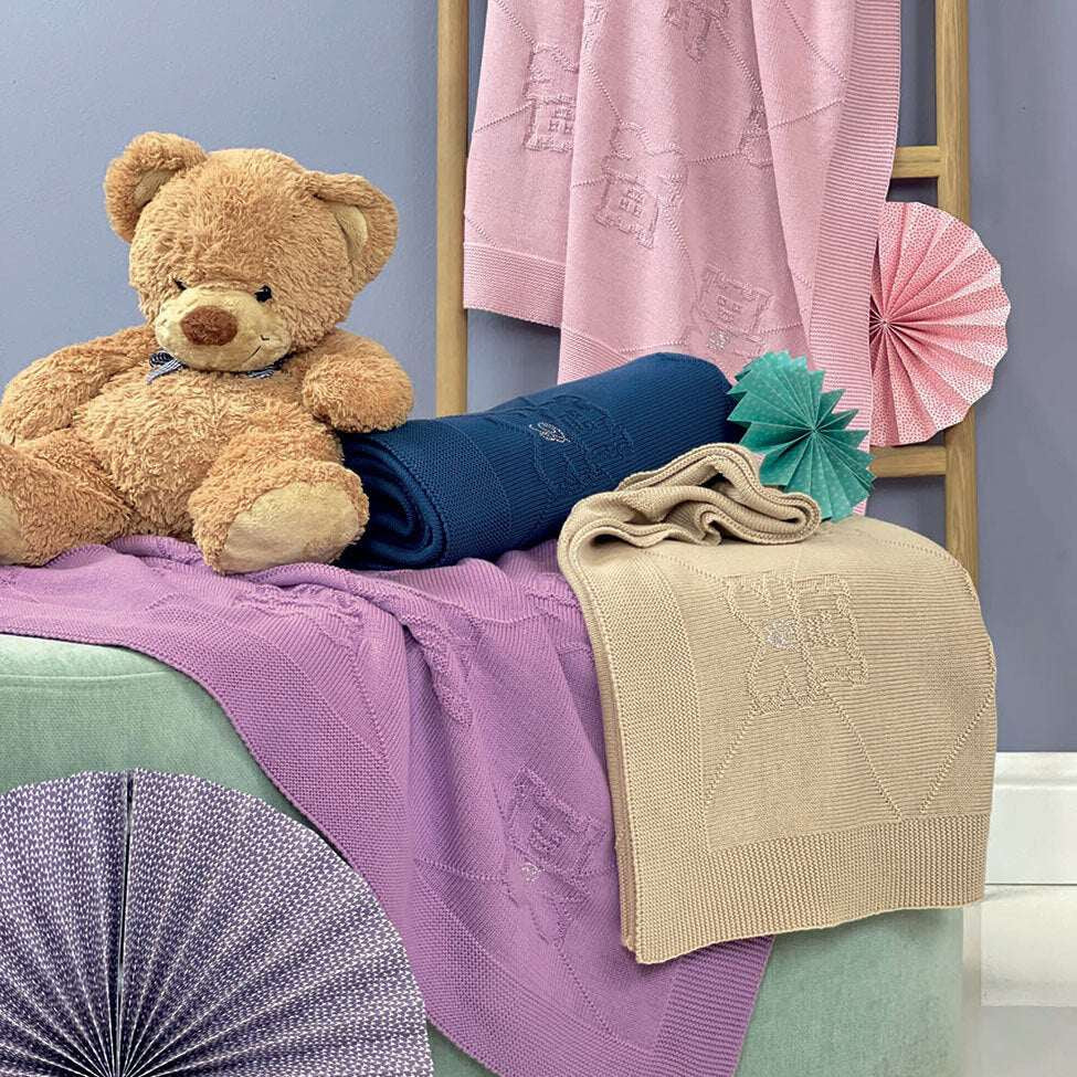 Copertina Blumarine Baby Orsetto cotone Blumarine