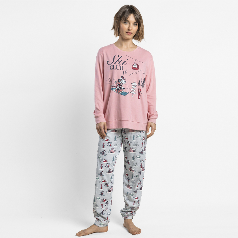 Pigiama Disney Family invernale Uomo Donna Bimbo Bimba Disney 64011 64414 Disney