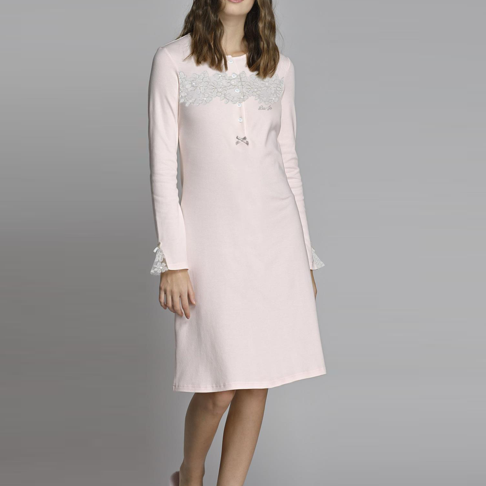 Camicia da notte Liu Jo Notte art DL0171 in Caldo cotone Rosa Liu Jo