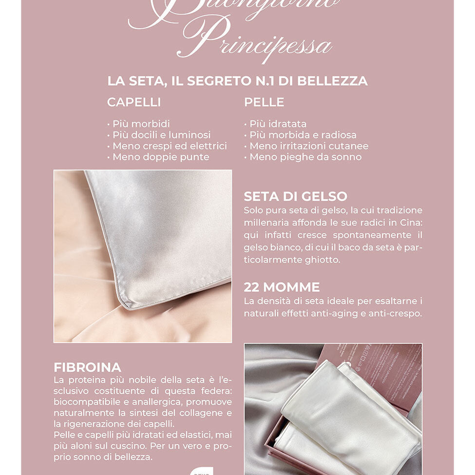 Federa in pura seta Buongiorno Principessa by Dondi Home Dondi Svad Forever