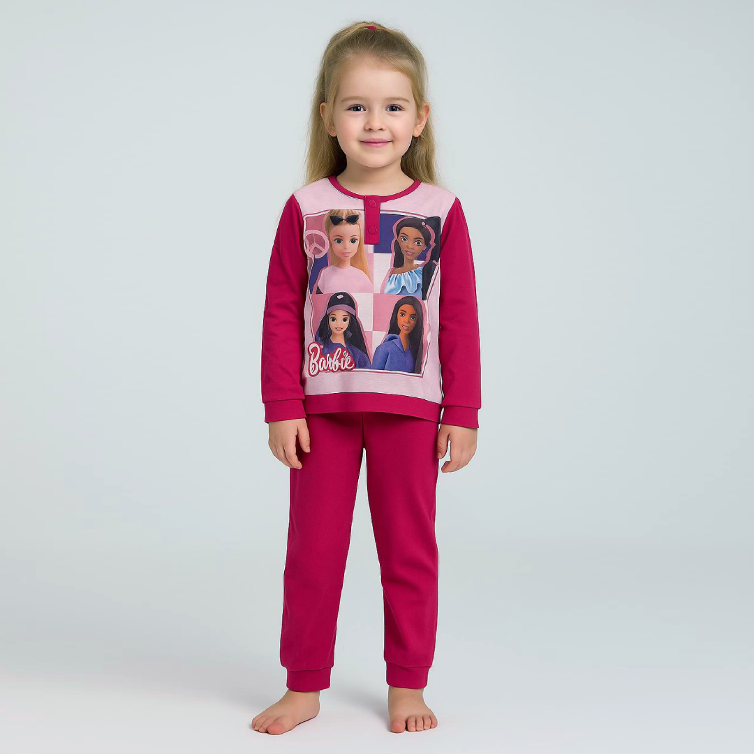 Pigiama bimba invernale barbie 261913 Di Maiolo Biancheria
