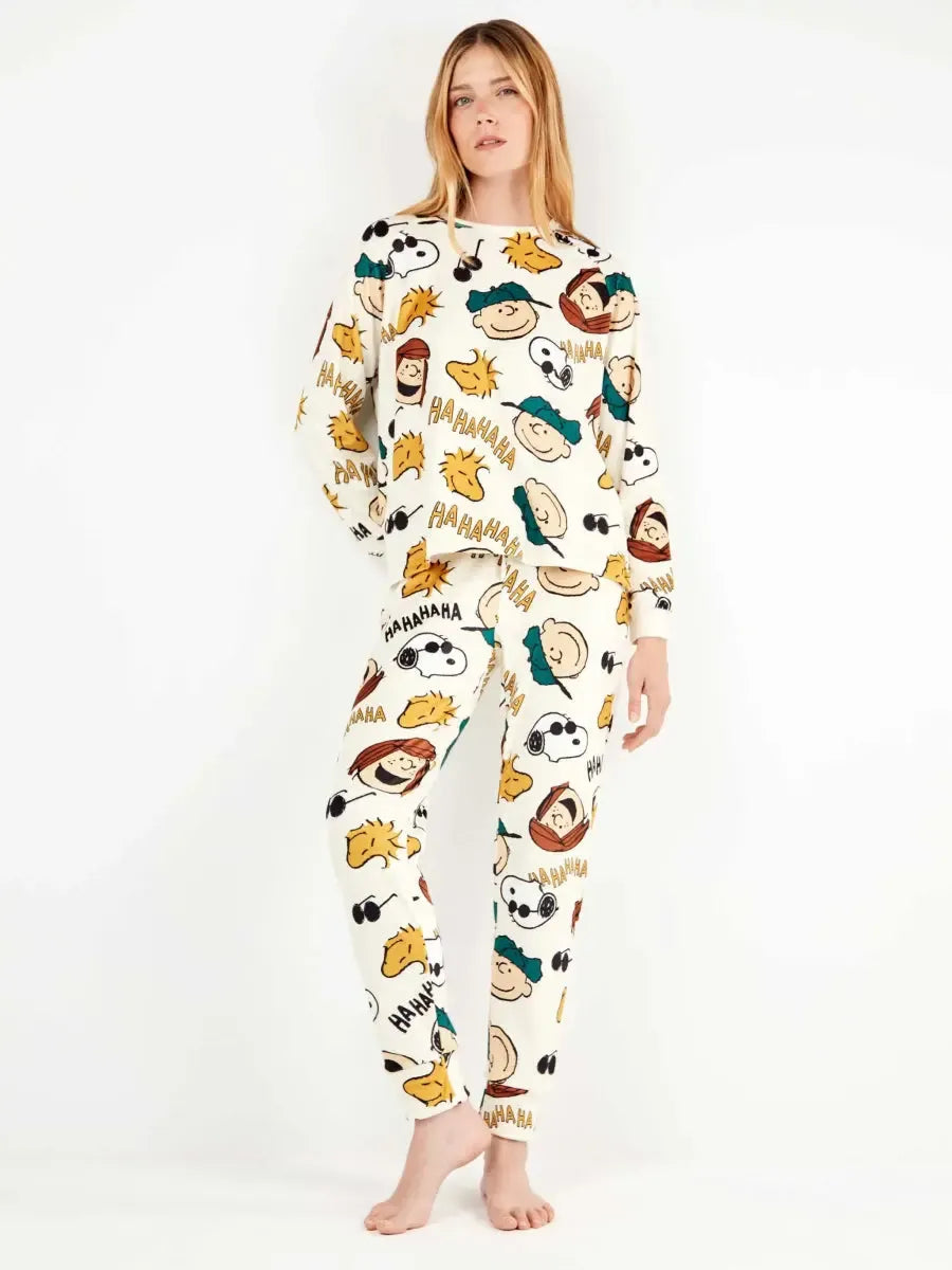 Pigiama invernale donna Gisela Snoopy 20340 Gisela