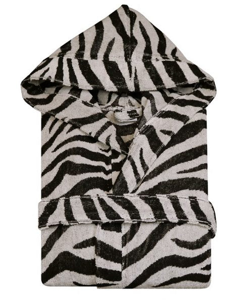 Accappatoio uomo donna In Spugna Wild - Lasa Home - ZEBRA Lasa