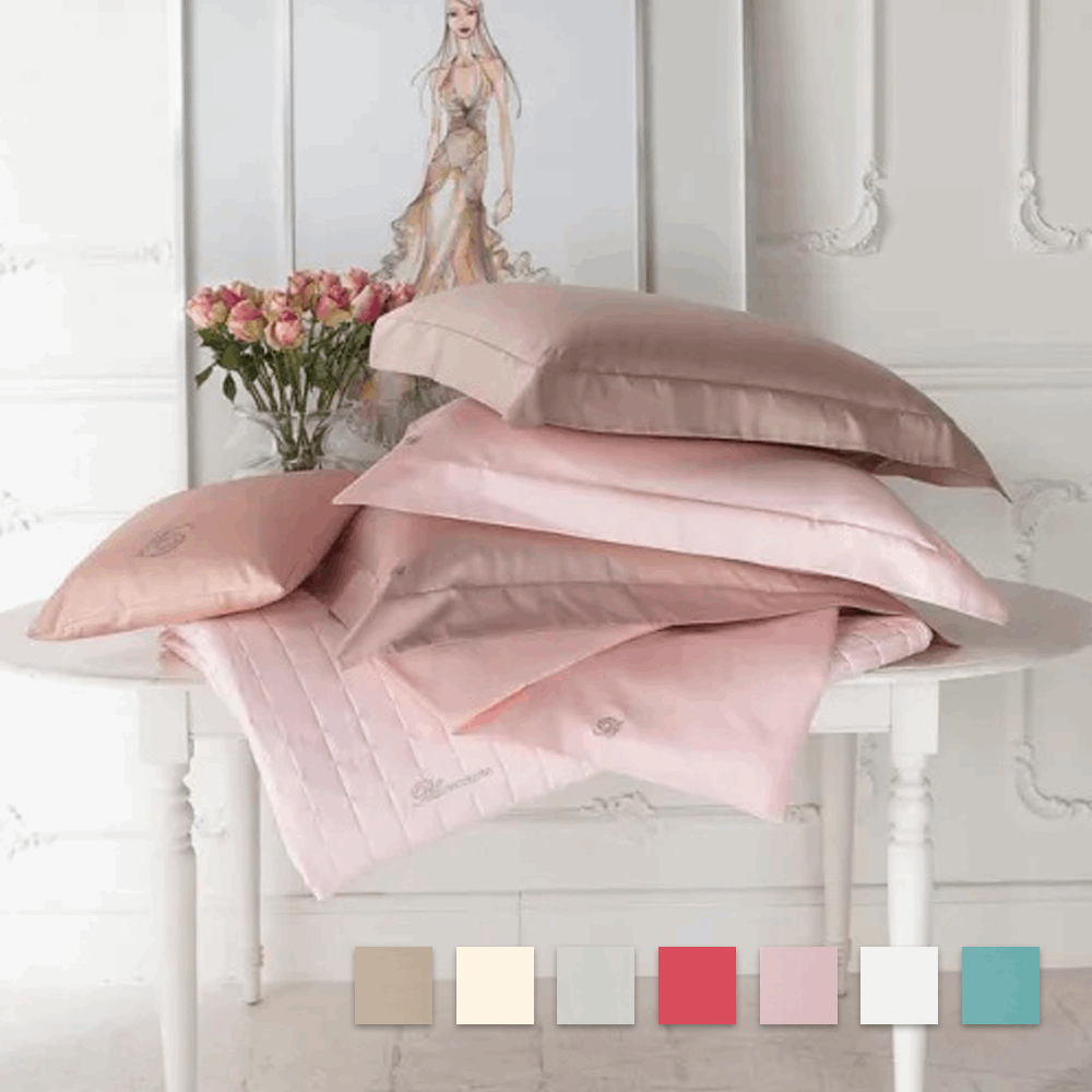 Lenzuola Matrimoniale Blumarine Lory Burro rosso bianco grigio sabbia beige avorio