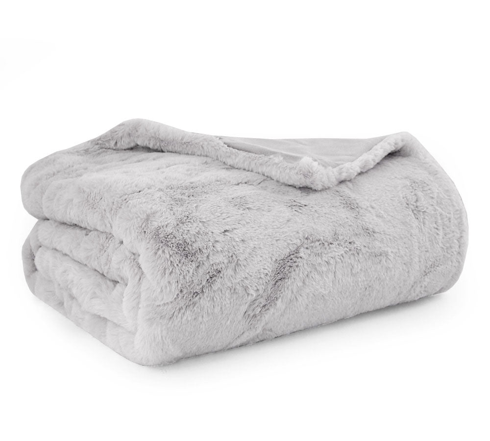 Coperta Plaid Maryplaid art 6M64576 130x160 Grigio Perla Maryplaid