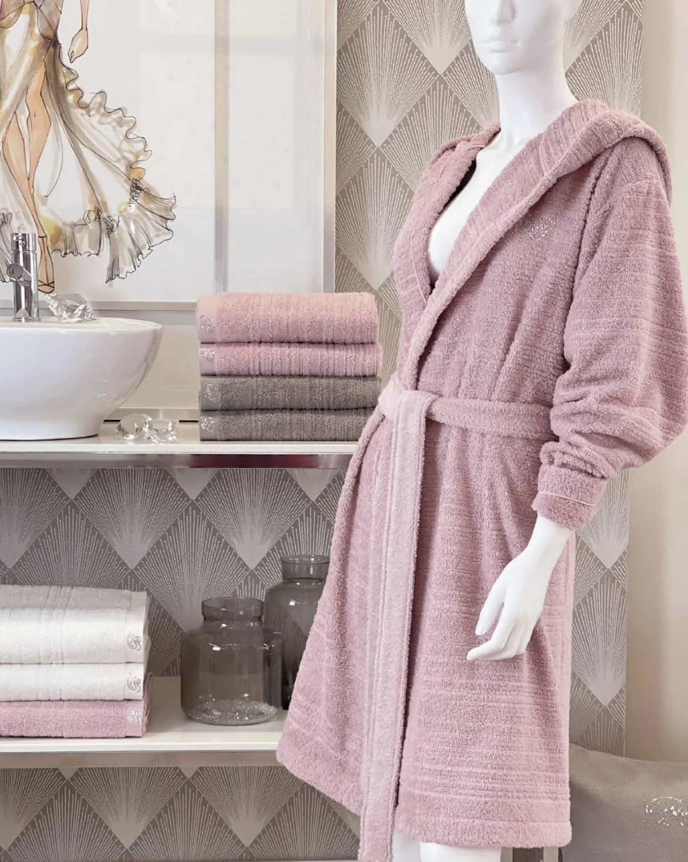 Accappatoio uomo donna in spugna Blumarine art Samira Blumarine