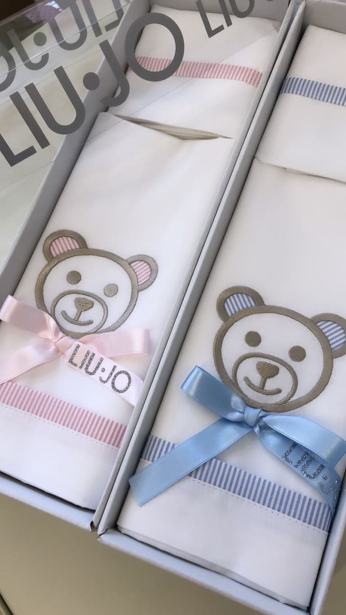 Liu jo Baby Completo 3 pezzi lenzuola Culla (passegino) art Babybear BL427C + colori Liu Jo