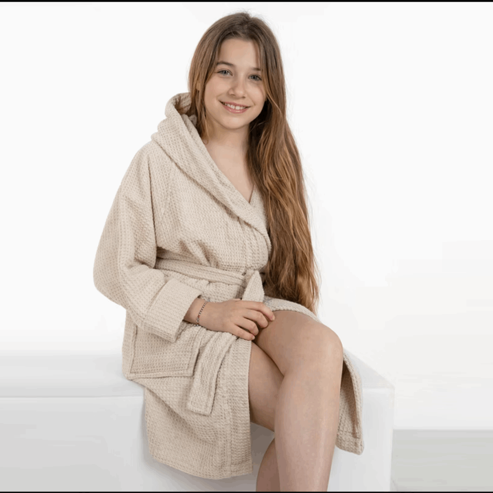 Accappatoio nido d ape Bambino bambina art Martina di Rebecca Home Rebecca Home