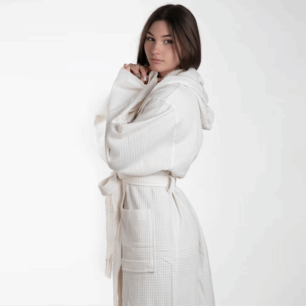 Accappatoio uomo donna nido d ape art Martina di Rebecca Home Rebecca Home